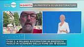 In diretta la protesta di un ristoratore