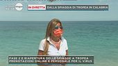 In diretta dalla spiaggia di Tropea in Calabria