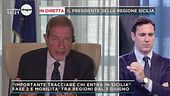 In diretta il presidente della Sicilia Nello Musumeci