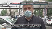 Virus e la protesta dei tassisti a Milano