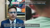 In diretta Agrigento, poliziotto umilia migranti