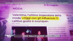 Valentino contro gli influencer