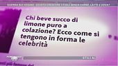 Le scelte alimentari dei Vip