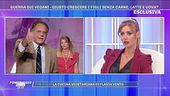 Flavia Vento: "Mangiare animali morti?"
