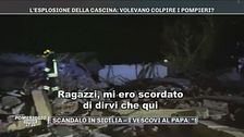 L'esplosione della cascina - l'audio del pompiere