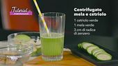 La natura da bere: centrifugato mela e cetriolo