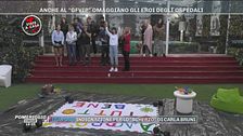 Anche al "Gfvip" omaggiano gli eroi degli ospedali