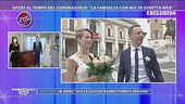 Mascherina e fedi con nastro argentato: la storia di Anna e Francesco