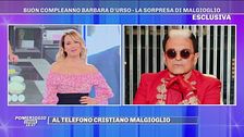 Gli auguri di Malgioglio a Barbara