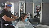 Primo giorno di lavoro per i parrucchieri
