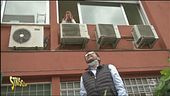 Matteo Salvini in diretta, con i contestatori in sottofondo