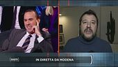 Salvini in diretta da Modena