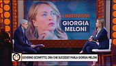 L'intervista a Giorgia Meloni