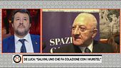 De Luca: "Salvini, uno che fa colazione con i wurstel"