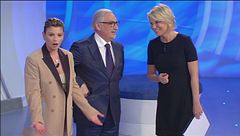 Emma e papà Rosario entrano in studio