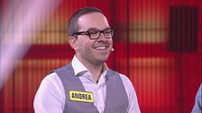 Andrea affronta il quiz finale