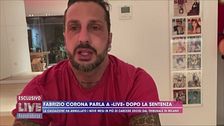 Fabrizio Corona parla a "Live" dopo la sentenza