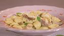 Orecchiette con funghi e ricciola