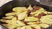 Castagnaccio con gratin di mele