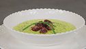 Crema di mais e barbabietole
