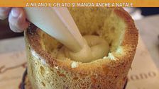 Il panettone farcito con gelato
