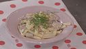 Pasta con pere, robiola e gorgonzola