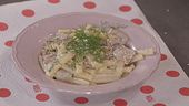 Pasta con pere, robiola e gorgonzola