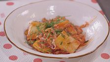 Amatriciana di pesce spada affumicato
