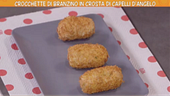 Crocchette di branzino in crosta di capelli d'angelo