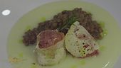 Polpette di cotechino e lenticchie su cremoso di patate