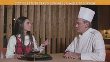 Costolette di cervo con mele e miele di Soraga