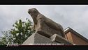 Benevento: una statua di granito rosso che viene dall'Egitto