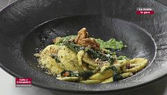 Stefano Costantino - Foglie d'ulivo su crema di cime di rapa con salsa alle noci