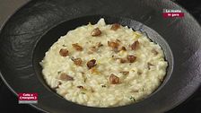 Adama Diatta - Risotto ai marroni confit, mantecato al caprino e burro salato