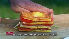 Tramezzino gourmet e pollo Oriente-Italia