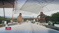 Purea di patate e nocciola con guancetta brasata e polvere di caffè