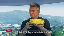 Focaccia con fave e pecorino e Tiramisù al cioccolato bianco e limone