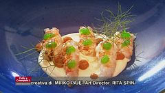 Pasta con gamberi rossi, ricotta vaccina al forno e basilico