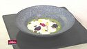Crema di asparagi con uovo morbido - Gnudi al polpo - Seppia alla pizzaiola
