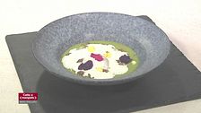 Crema di asparagi con uovo morbido - Gnudi al polpo - Seppia alla pizzaiola