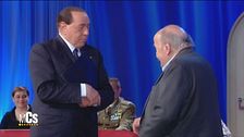 Silvio Berlusconi - Leader di Forza Italia - L'uscita dallo studio
