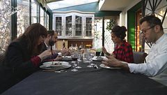 La "controcena" di Angela e Stefano