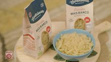 La pasta di mais bianco