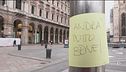 Coronavirus: iniziative social e post-it sparsi per le città