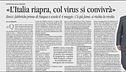 Renzi: "Riapertura fabbriche dopo Pasqua"