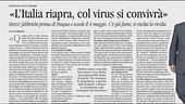 Renzi: "Riapertura fabbriche dopo Pasqua"