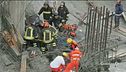 Crollo al cantiere, paura e feriti