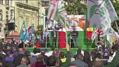 Lavoratori in piazza