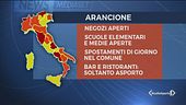 Domani l'Italia cambia colore