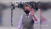 Tom Cruise sfreccia per Roma